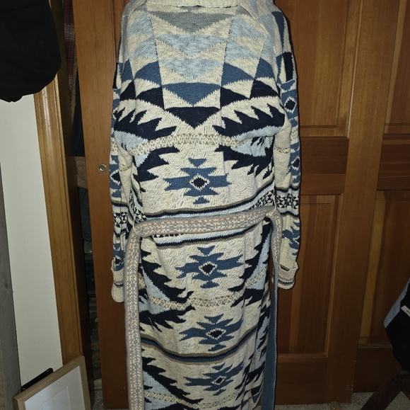 Faherty Yellowtail Paloma Duster Organic Cotton Cardigan Size Small - Picture 8 of 14